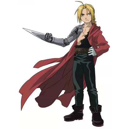 Anime Fullmetal Alchemist Cosplay Edward Elric Cosplay Costume Men Trench Coat Cloak Suit For Halloween Carnival Custom Made
