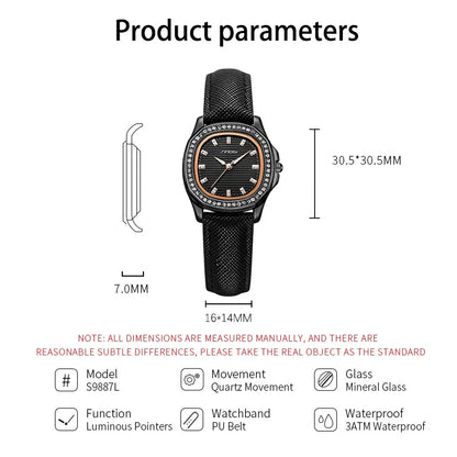Quartz Watches for Women Wholesale Waterproof Watch Collection for Modern Gentlewoman Leather Watch Strap Relojes Hombre
