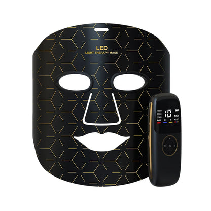 Appareil de beauté à usage domestique Masque de luminothérapie à LED Bande de photons rouges anti-acné blanchissante Nouvel instrument en silicone