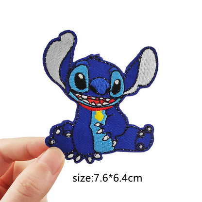 Cartoon Cute Anime Stitchou Iron on Patches for Clothing T-shirt bag shose  Stitchou Patch Garment stickers embroidery cloth sticker