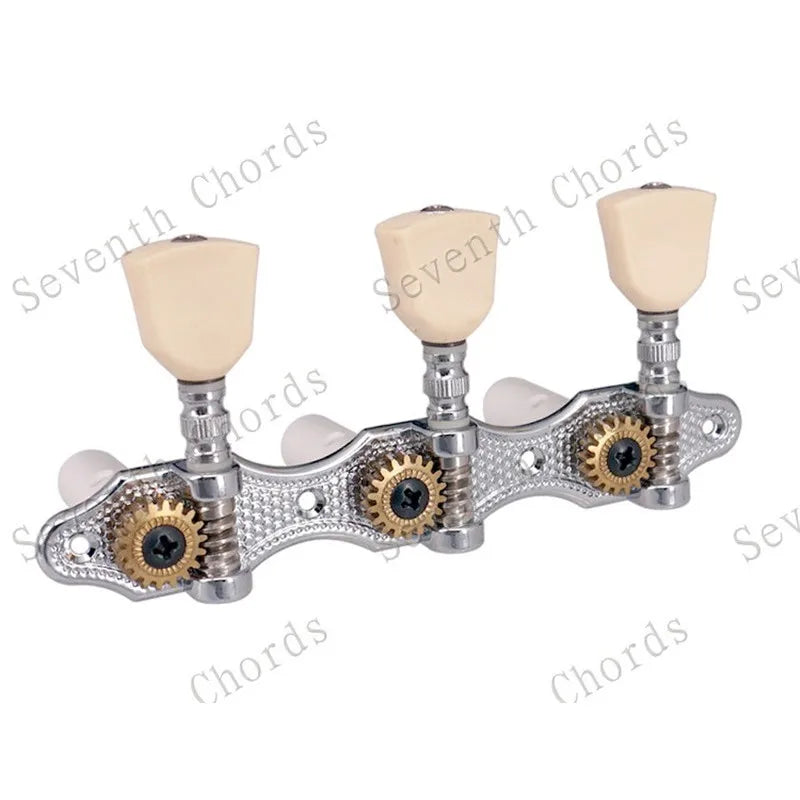 Ensemble de Mécaniques Chromées 3R3L, Mécaniques à oral illes de JETuning Classiques, Assemblage Jaune Lvory, lèvent Ezoïdes, Accessoires et Pièces