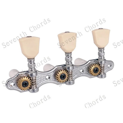 Ensemble de Mécaniques Chromées 3R3L, Mécaniques à oral illes de JETuning Classiques, Assemblage Jaune Lvory, lèvent Ezoïdes, Accessoires et Pièces