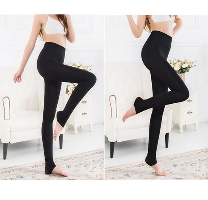 Leggings en cachemire épais pour femmes, pantalon chaud à perles, taille haute, élastique, marche sur le pied, bordeaux vert, automne et hiver, 2021G, 200G, 300G