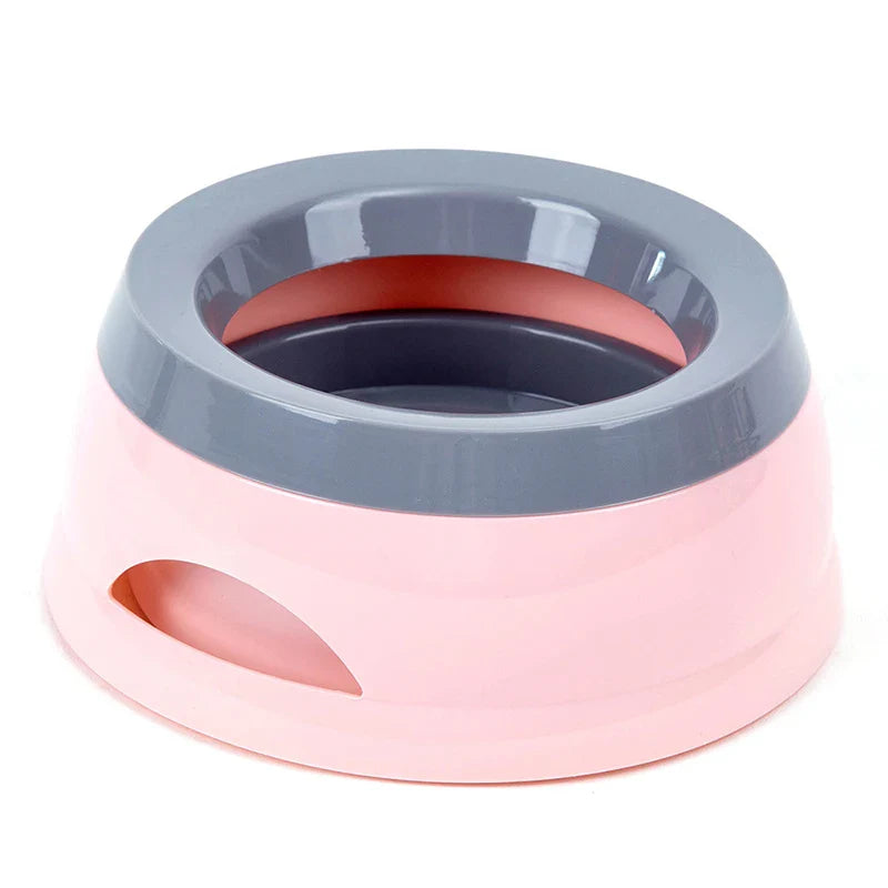 Écuelles pour chiens, flottantes, ne mouillant pas la gueule, gamelle pour chats anti-déversement, distributeur d'eau, accessoires portables en plastique pour chiens.