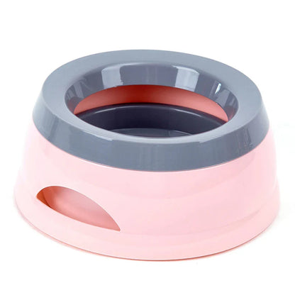 Écuelles pour chiens, flottantes, ne mouillant pas la gueule, gamelle pour chats anti-déversement, distributeur d'eau, accessoires portables en plastique pour chiens.