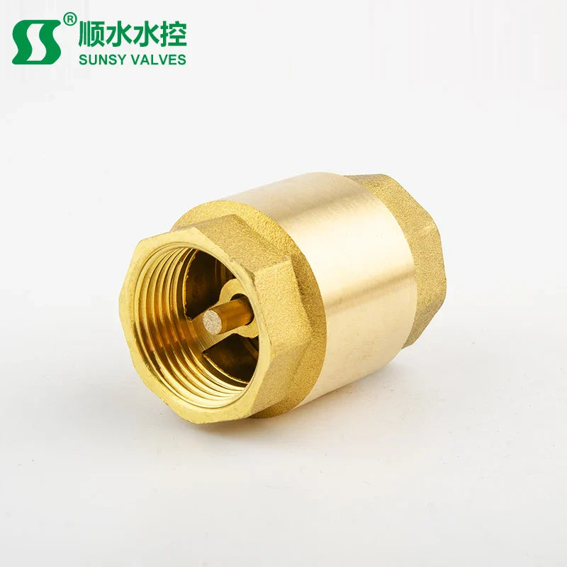 Brass Vertical Check Valve with High Quality 1/2" 3/4" 1" 2" 3" 4" Brass Spring Check Valve non-return valve for pump BSP NPT