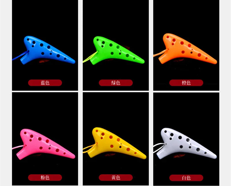 MINI Ocarina à 12 trous, clé SC mini, en résine ABS, flûte Orff, Instruments musicaux, flûte pour enfants