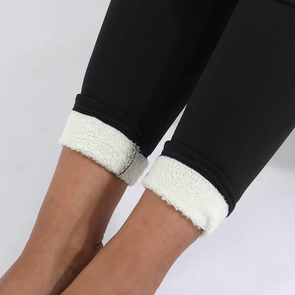 3XL chaud hiver épais Leggings femmes laine polaire femmes vêtements agneau cachemire velours pantalon élasticité S-3XL