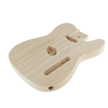 Baril de corps en bois de guitare basse électrique artisanale inachevée pour accessoire de pièces de corps de guitare électrique de bricolage de Style Telecaster