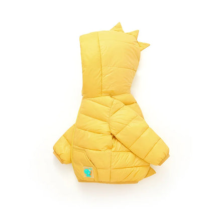Autumn and Winter New Cartoon Style Children's Down Padded Jacket Boys and Girls Cotton Padded Short Light and Thin Coat
