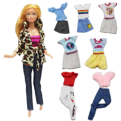 1/6 Doll Skirt Fashion Casual Wear Handmade Girl Clothes for Barbies Accessories DIY Toys Baby Gift