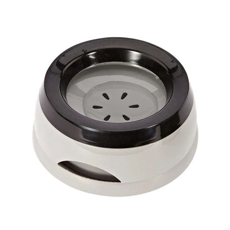 Écuelles pour chiens, flottantes, ne mouillant pas la gueule, gamelle pour chats anti-déversement, distributeur d'eau, accessoires portables en plastique pour chiens.