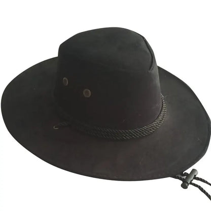 Chapeau de cowboy occidental pour hommes, casquette mongole, grand bord, gentleman, cadeaux de jazz, document