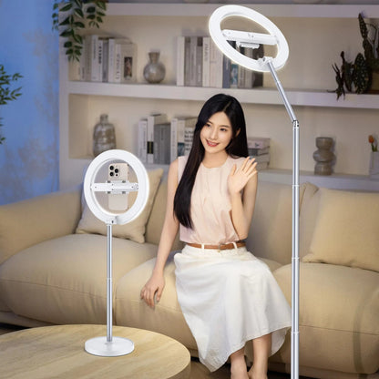 Foldable Content creator Kit Video Live  Photographic Flexible Floor Stand Selfie Ring Light WIth Stand for Video Recording