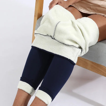 3XL chaud hiver épais Leggings femmes laine polaire femmes vêtements agneau cachemire velours pantalon élasticité S-3XL