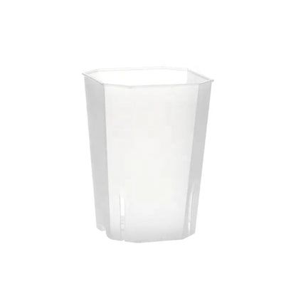 Tall transparent square pot