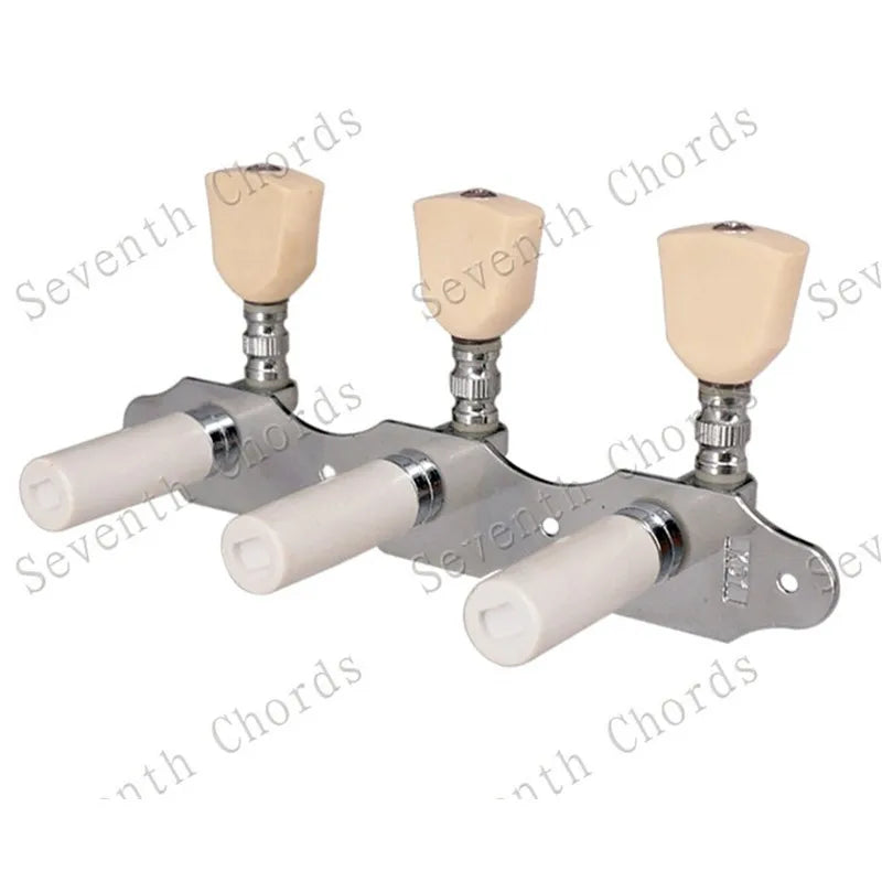 Ensemble de Mécaniques Chromées 3R3L, Mécaniques à oral illes de JETuning Classiques, Assemblage Jaune Lvory, lèvent Ezoïdes, Accessoires et Pièces