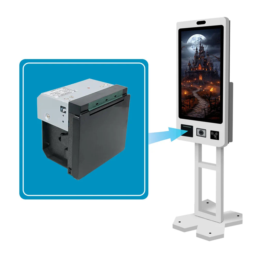 MS-FPT302 58/80mm Kiosk Panel Thermal Printer 2/3inch Thermal Kiosk Printer for Service Checkout Machine Hospital Kiosk