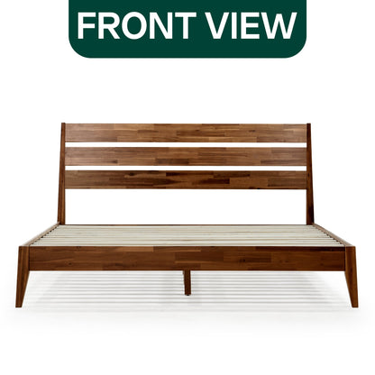 Acacia Emery Solid Wood Bed Frame - Stylish and Durable Acacia Wood Design for Your Bedroom