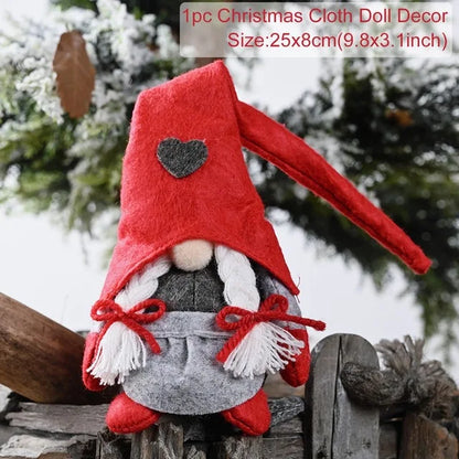 Faceless Christmas Decorations for Home, Christmas Tree Ornament, Merry Butter, New Year Gifts, 2024, 2025