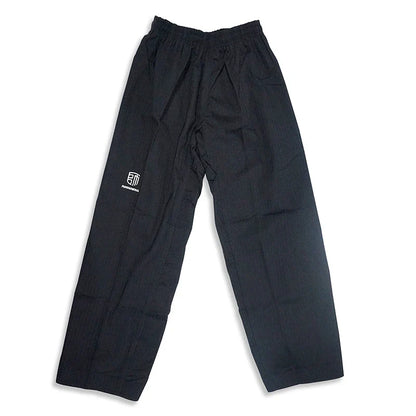 High Quality WT Approved Black Adult Men's Taekwondo Poomsae Dobok Pants for Training and Competition