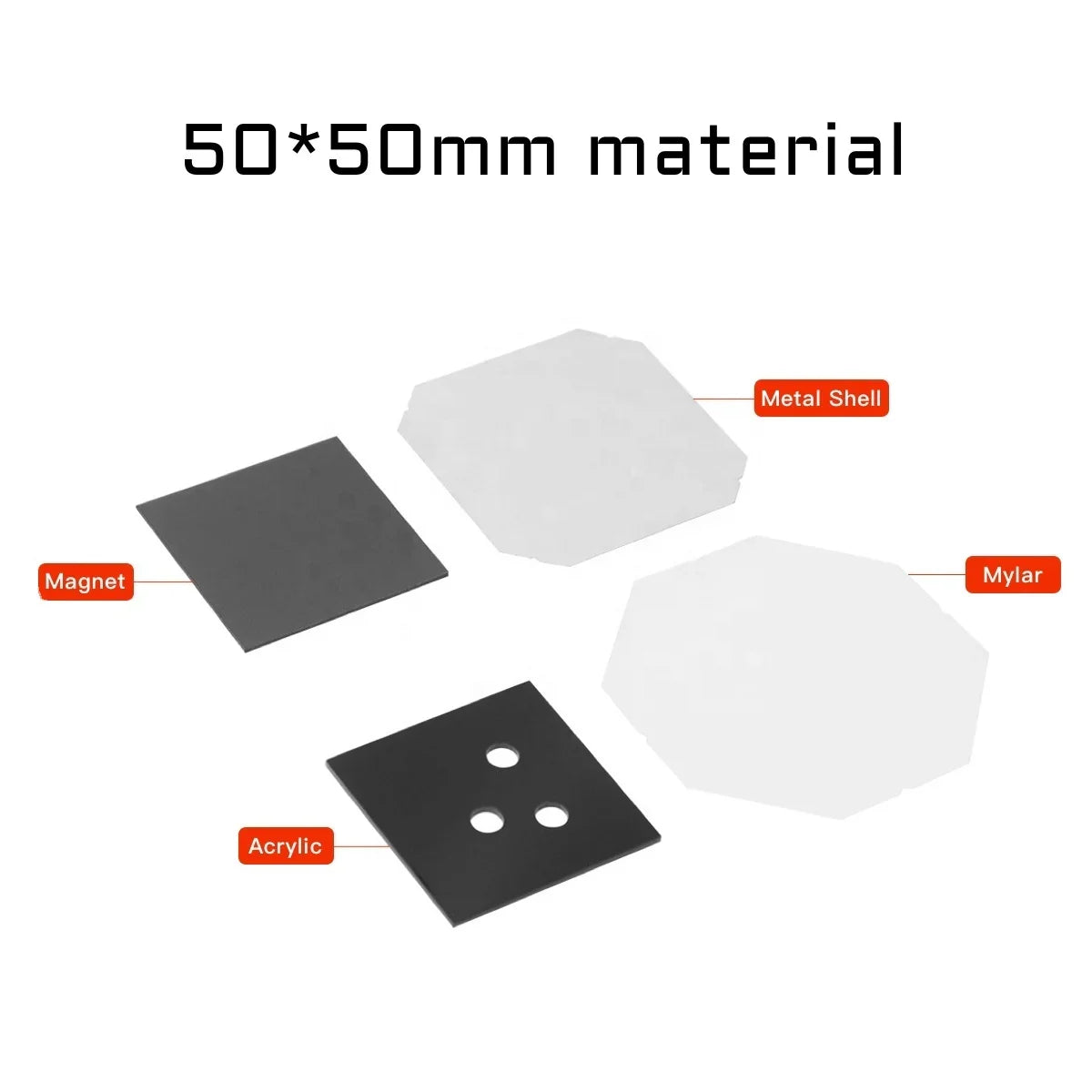 Square  50x50mm/63.5x63.5mm Rotating Manual Fridge Magnet Making Machine with 100PCS Materials