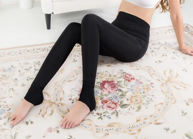 Leggings en cachemire épais pour femmes, pantalon chaud à perles, taille haute, élastique, marche sur le pied, bordeaux vert, automne et hiver, 2021G, 200G, 300G