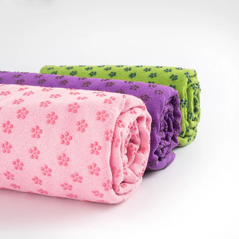 Yoga Blankets Non Slip Yoga Mat Cover Towel Blanket Sports Travel Foldable Fitness Exercise Pilates Workout Mats 183x61cm