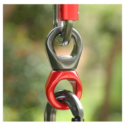 XINDA-Poulie d'escalade en aluminium 30kN, joint universel pour l'extérieur, haute qualité, mouvement de balançoire, adapté pour l'ancrage, le yoga, l'anneau universel