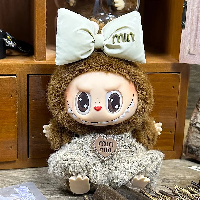 Labubu Designer Clothes Accessories For Sitting And Standing Plush Dolls Universal Blind Box Clothing