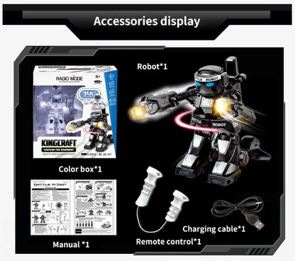 Robot de combat RC, jouet de boxe, télécommande, 2.4G, Robot de combat humanoïde avec deux Joysticks de commande, jouets pour enfants, cadeau