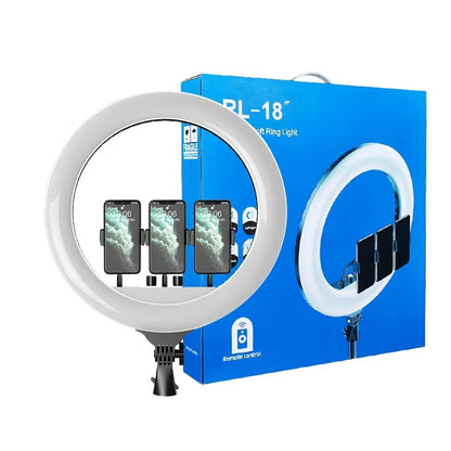 Factory Hot Sale 18 Inch Ring LED Light Photography Makeup Beauty Live Streaming Tripod Stand LED Selfie Fill Light With Remote