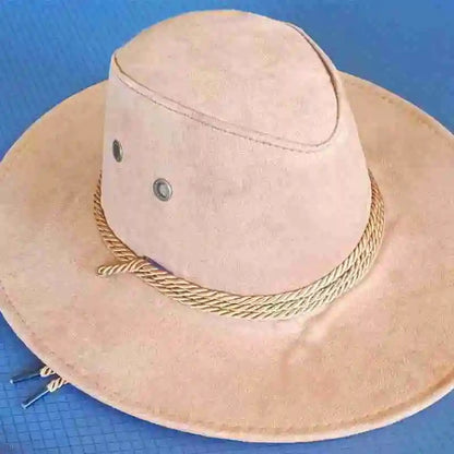 Chapeau de cowboy occidental pour hommes, casquette mongole, grand bord, gentleman, cadeaux de jazz, document