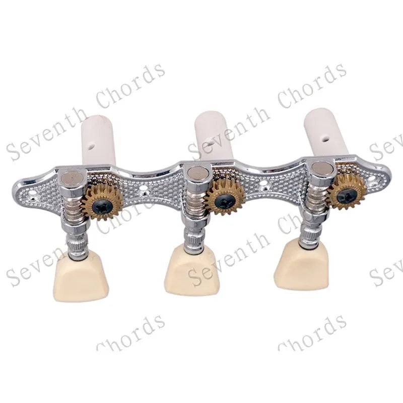 Ensemble de Mécaniques Chromées 3R3L, Mécaniques à oral illes de JETuning Classiques, Assemblage Jaune Lvory, lèvent Ezoïdes, Accessoires et Pièces