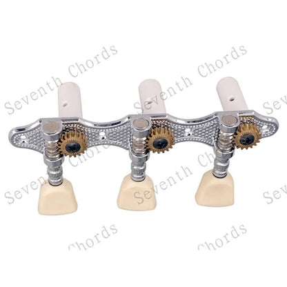 Ensemble de Mécaniques Chromées 3R3L, Mécaniques à oral illes de JETuning Classiques, Assemblage Jaune Lvory, lèvent Ezoïdes, Accessoires et Pièces