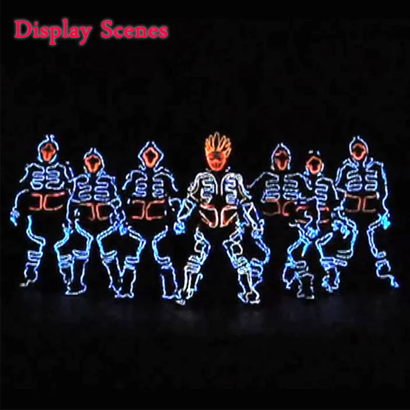 EL Suits Nouveauté Mode Vêtements LED/EL Costumes Lumineux Accessoires de Danse Lumineux Vêtements Hommes pour Décoration DIY de Vacances Vente Chaude