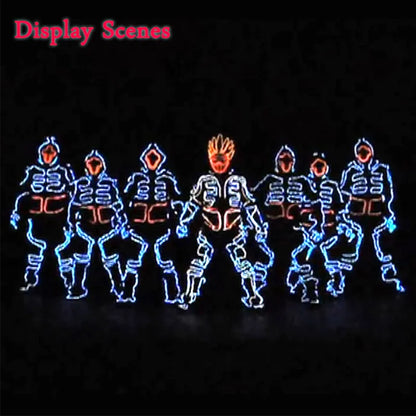 EL Suits Nouveauté Mode Vêtements LED/EL Costumes Lumineux Accessoires de Danse Lumineux Vêtements Hommes pour Décoration DIY de Vacances Vente Chaude