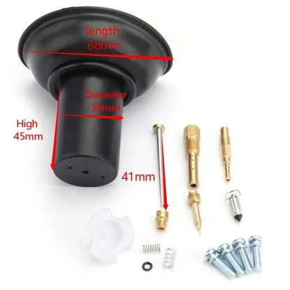 Free Shipping Carburetor Diaphragm Plunger W/Needle Repair Kit for Honda Steed VLX400 Shadow