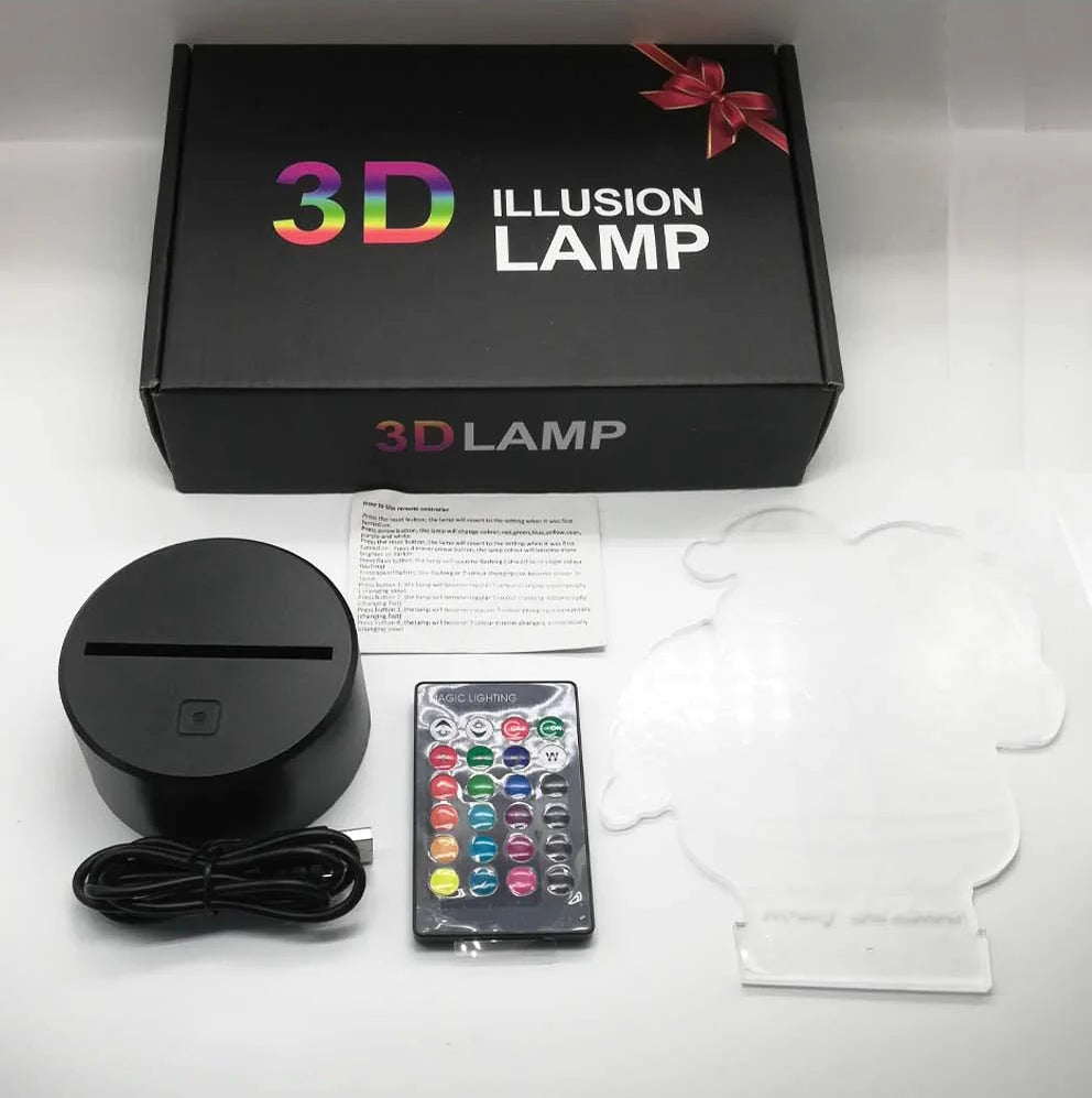 Nighdn Hockey Night Light 3D Illusion Lamp for Boys Room Decor Bedside Table Lamps for Kids Sport Fans Birthday Christmas Gifts