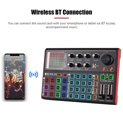Muslady-Carte son SK300 Live, changeur de voix externe, centre commercial audio, batterie aste intégrée, effets sonores multiples