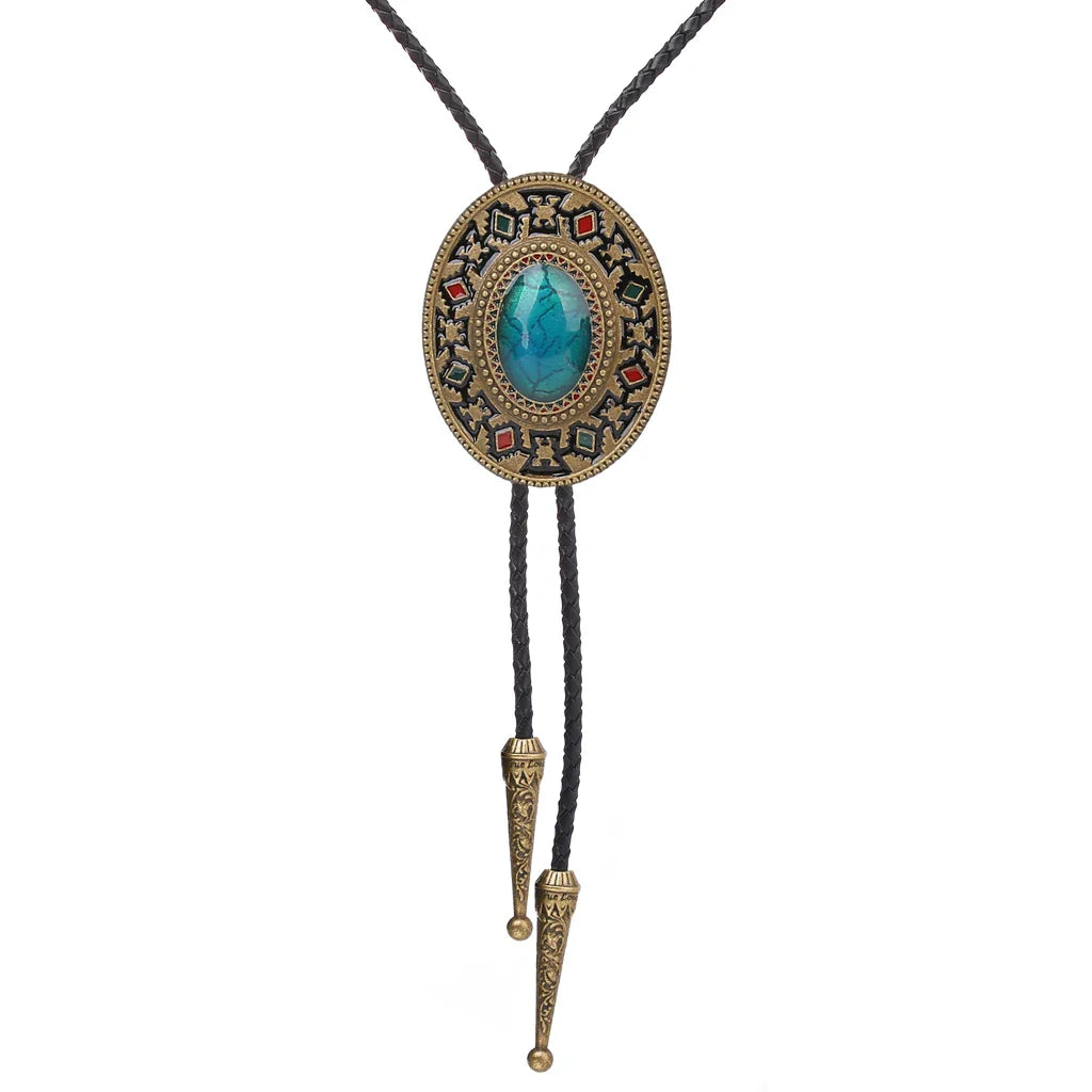 Cravate Totem Indien, Style Rétro Cirboy Occidental
