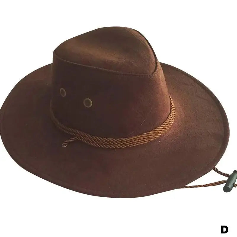 Chapeau de cowboy occidental pour hommes, casquette mongole, grand bord, gentleman, cadeaux de jazz, document