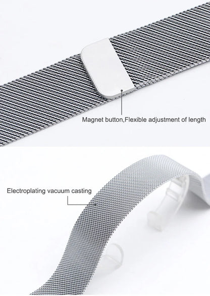 Metal Strap For Fitbit Versa 2 3 4 Lite Sense Band Wrist Milanese Sense 2 Replacement Magnetic Loop Bracelet Fit Bit Watchband