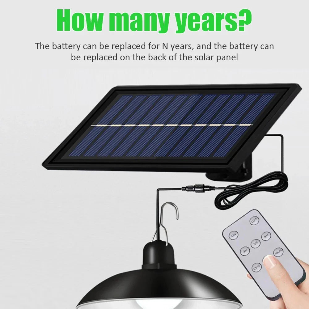 Hot-Selling Solar Courtyard Chandelier Super Bright Retro Yard Outdoor Split Waterproof Energy-Saving Double-Head Garden Light