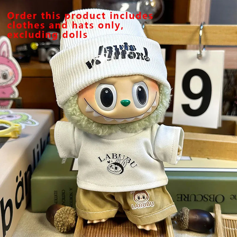 Labubu Designer Clothes Accessories For Sitting And Standing Plush Dolls Universal Blind Box Clothing