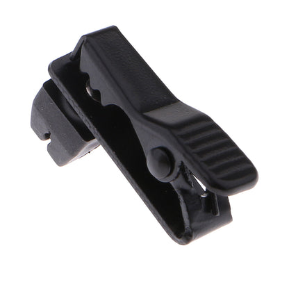 Clips de col de micro Lavalier en métal, 5mm, noir, pièces de rechange pour micro cravate