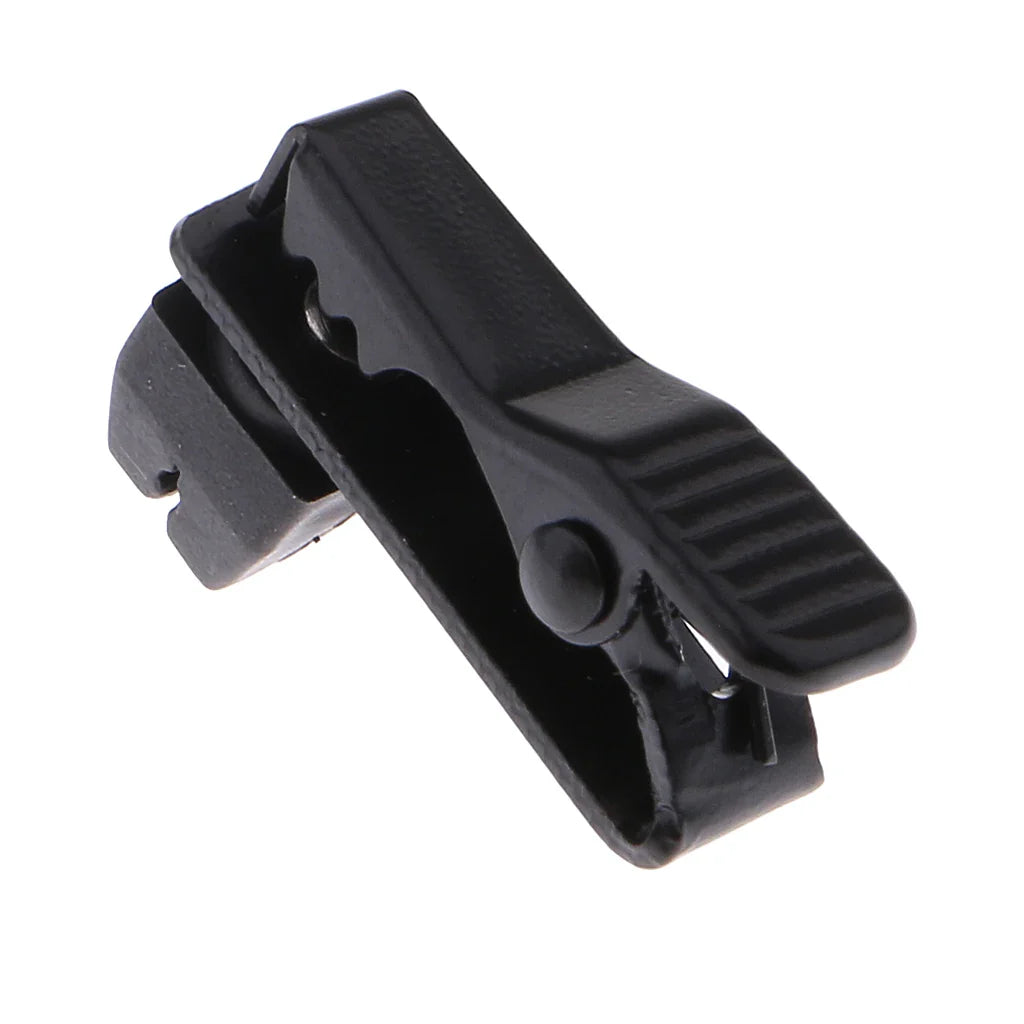 Clips de col de micro Lavalier en métal, 5mm, noir, pièces de rechange pour micro cravate