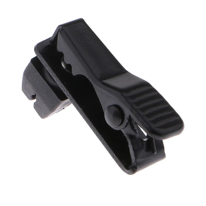 Clips de col de micro Lavalier en métal, 5mm, noir, pièces de rechange pour micro cravate