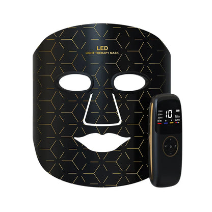 Appareil de beauté à usage domestique Masque de luminothérapie à LED Bande de photons rouges anti-acné blanchissante Nouvel instrument en silicone