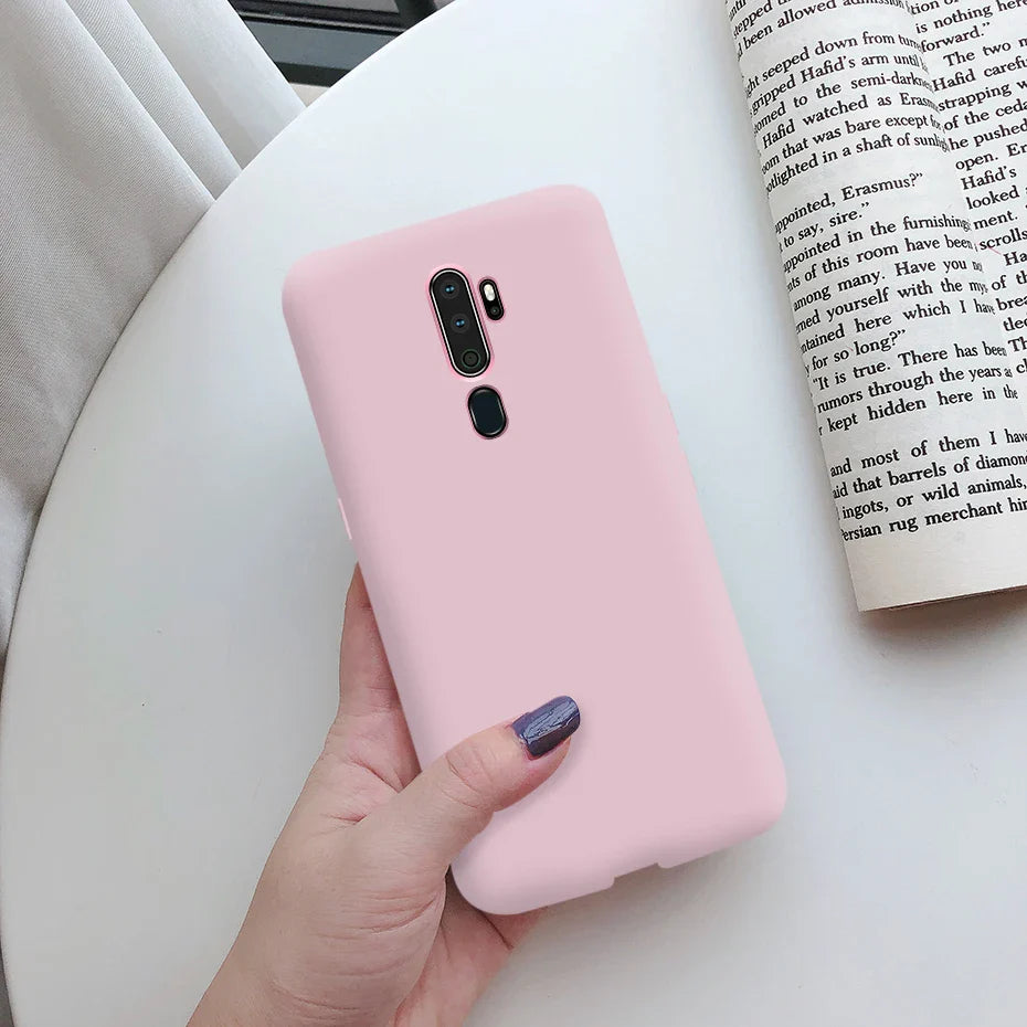 For OPPO A5 A9 2020 Case Cover Shockproof Soft Silicone Matte Coque Phone Cases For OPPOA9 OPPOA5 OPPO A 5 A 9 A9 A5 2020 Case